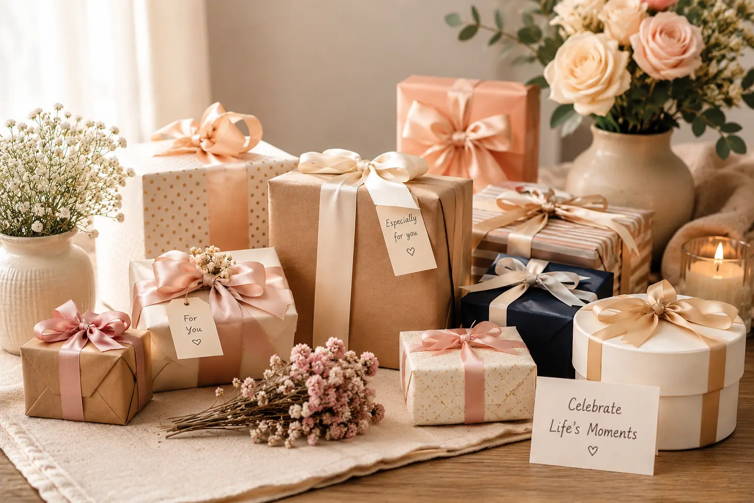 Beautifully wrapped gifts for every occasion